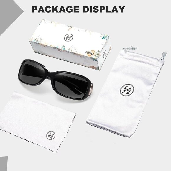 Women\'s Polarized Sunglasses UV400 Wraparound Butterfly Design Fashion main image 5
